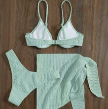 Load image into Gallery viewer, Light Mint 3pcs Bathing Suit