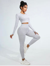 Load image into Gallery viewer, Gray 2piece work out set