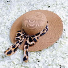 Load image into Gallery viewer, Leopard Print Sun Hat
