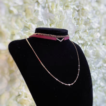 Load image into Gallery viewer, Burgundy Stacked Choker
