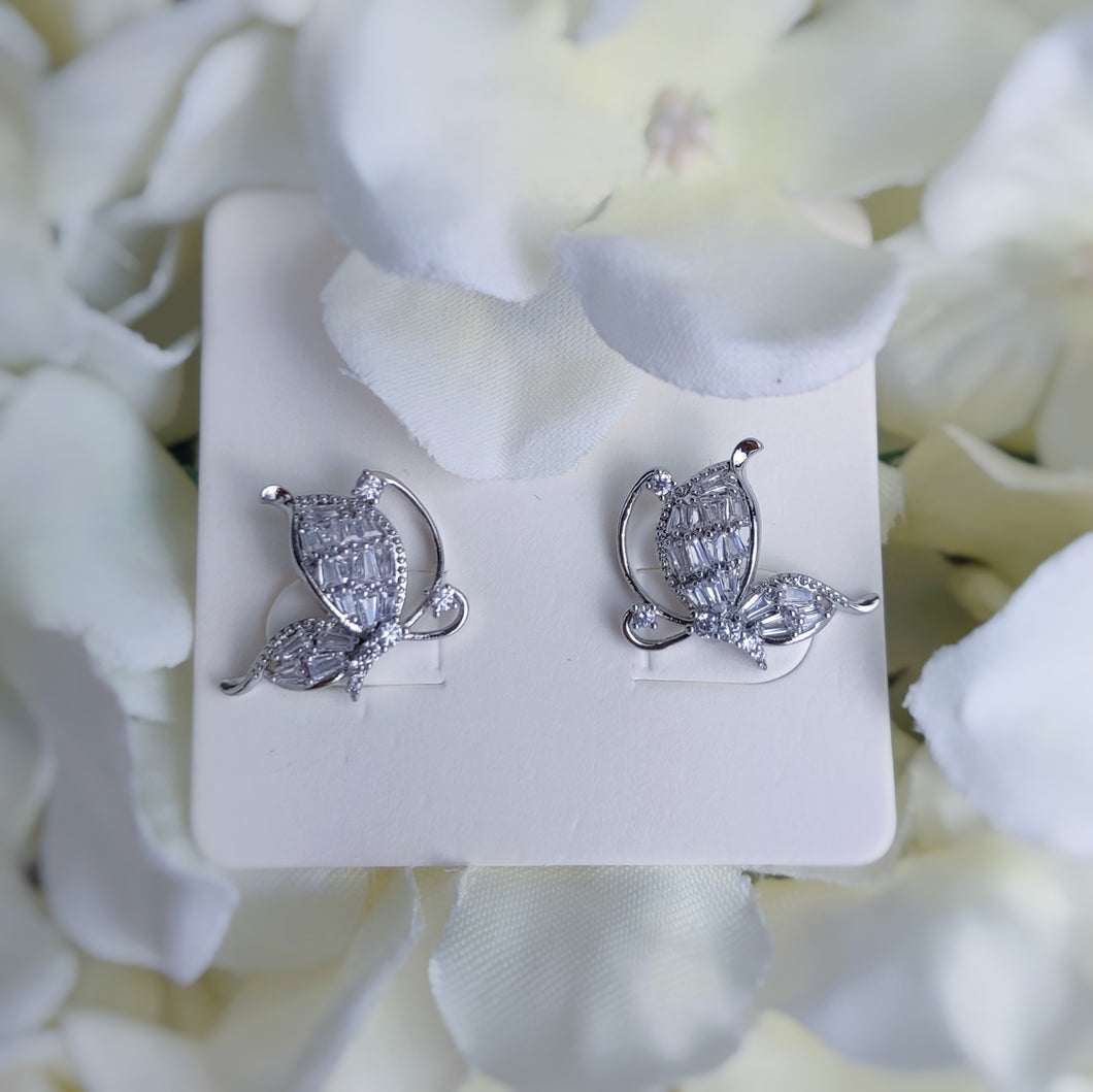 Crystal Butterfly Earrings