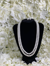 Load image into Gallery viewer, Double Pearly Necklace &amp; Earrings
