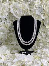 Load image into Gallery viewer, Double Pearly Necklace &amp; Earrings
