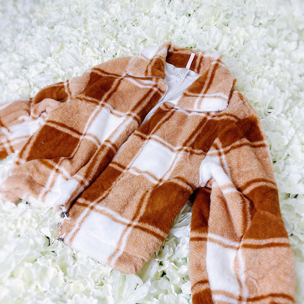 Brown Cherrie Plait  Jacket