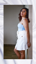 Load image into Gallery viewer, White High-Waisted Tie Skirt
